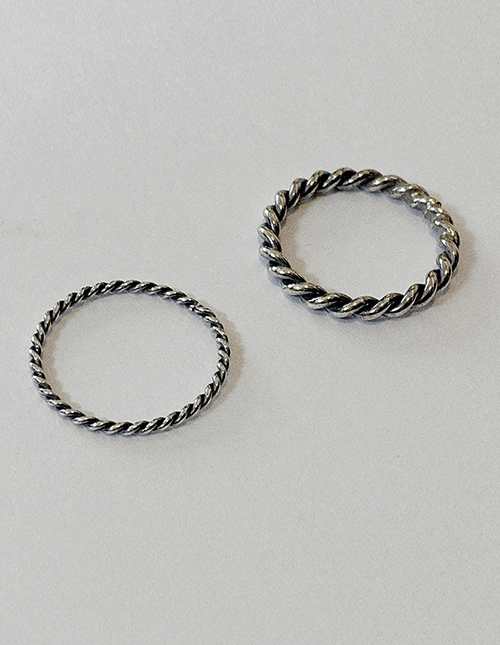 [silver925]Rope Ring