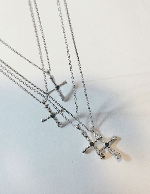 [silver925]mini-cross  Necklace